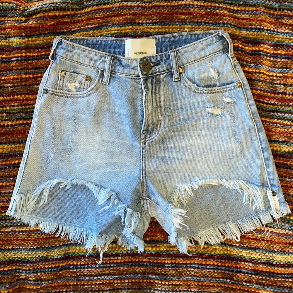 One Tea Spoon Denim Shorts